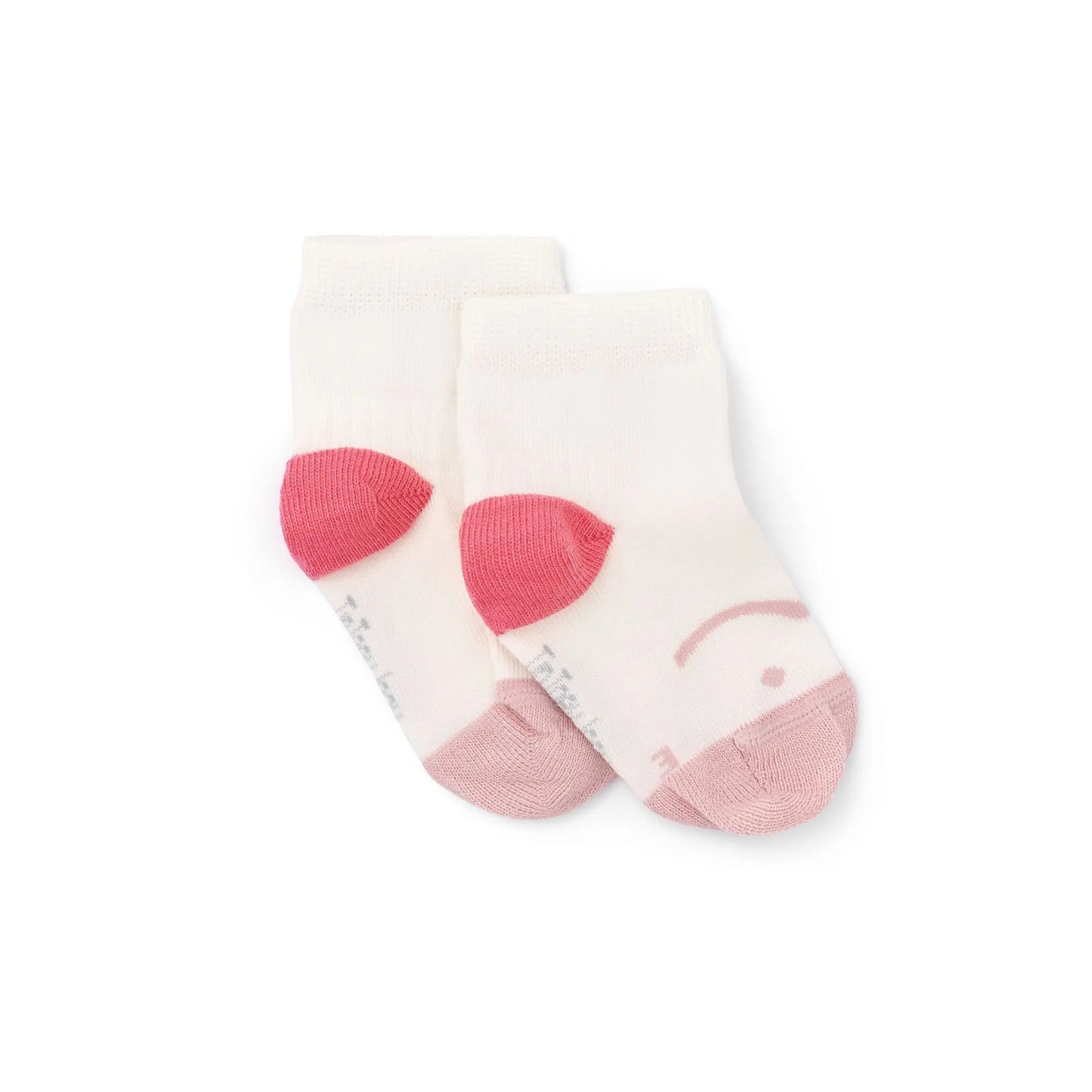 Kit Chaussettes Barefoot Smile Blanc/Rose - Tip Toey Joey