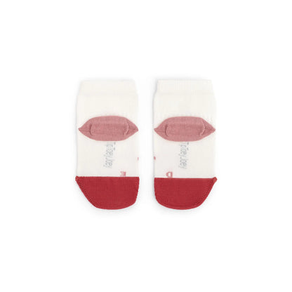 Kit Chaussettes Barefoot Smile Blanc/Rose - Tip Toey Joey