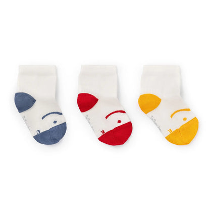 Barefoot Smile Socks Kit Red/Yellow/Blue - Tip Toey Joey