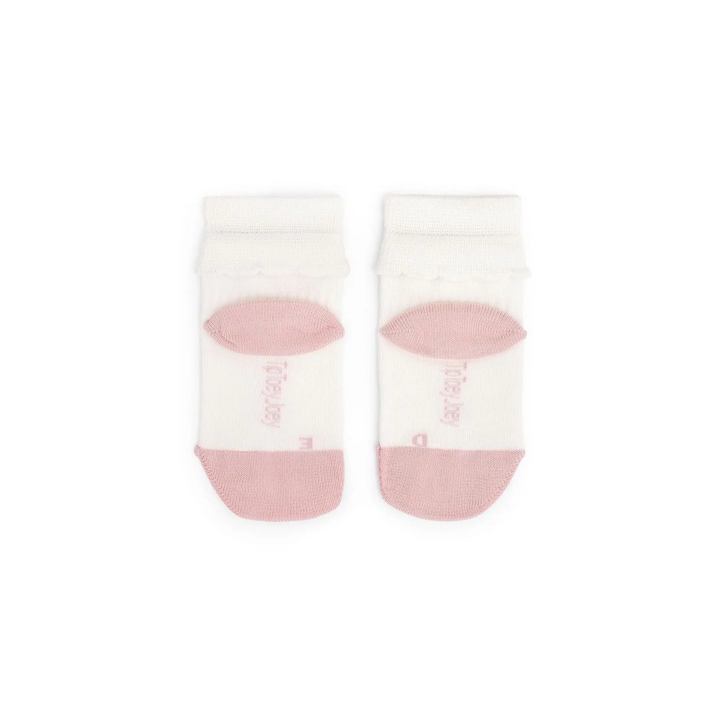 Kit Chaussettes Barefoot Smile Blanc/Rose avec Volants - Tip Toey Joey