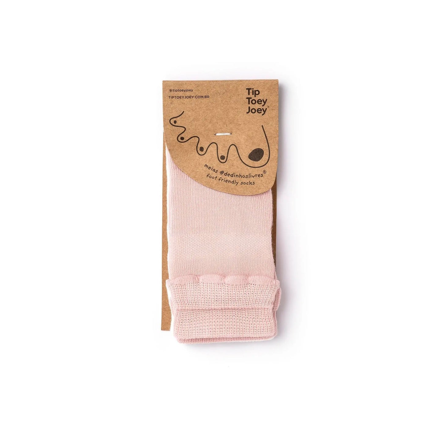 Kit Chaussettes Barefoot Smile Blanc/Rose avec Volants - Tip Toey Joey