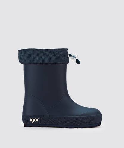 Igor Barefoot - Bottes de Pluie Yogi Borreguito Cuello Marino