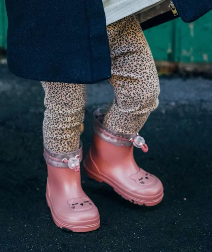 Igor Barefoot - Bottes de Pluie Mendi Chat Rose