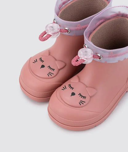 Igor Barefoot - Bottes de Pluie Mendi Chat Rose